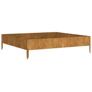 vidaXL Hochbeet 100x100x26 cm Cortenstahl - Braun