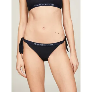 Tommy Hilfiger Swimwear Bikini-Hose "SIDE TIE BIKINI" mit Logoschriftzug, desert sky