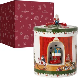 Villeroy & Boch Christmas Toys Geschenkpaket groß rund Santa bringt Geschenke