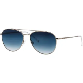 Pilotenbrille MARC O'POLO "Modell 505066", Herren, silber, clean, matt, metallic, Sonnenbrillen Pilotenbrille, Logoschriftzug auf dem Glas