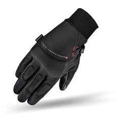 SHIMA Oslo Wind Lady Motorradhandschuhe Damen - Ganzjährig Winddicht Touchscreen Handschuhe mit Knöchelprotektor, Handgelenk und Finger Aufpralldämpfer, Visierwischer (Schwarz, L)