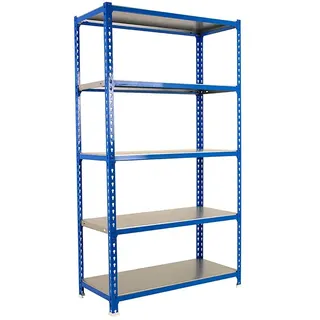 Simonclick Plus 5/300 Metallregal 2000x1000x300 Mm - Blue / Galva - One Size