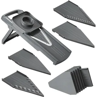 Metaltex Slice-V Universalreibe 6-tlg. Grau