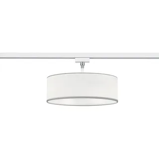 Trio Lighting Trio Leuchten Schienensystem-Hängeleuchte , Weiß , Textil , 16.3 cm , Lampen & Leuchten, Innenbeleuchtung, Schienensysteme