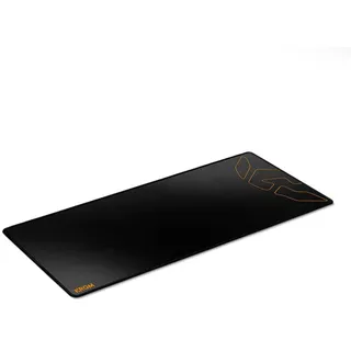 Krom Knout XL – XXL Gaming-Mauspad, Rutschfeste Textiloberfläche, Genähte Ränder, Gummibasis, Kompatibel mit optischen und Laser-Mäusen, 900x350x3mm