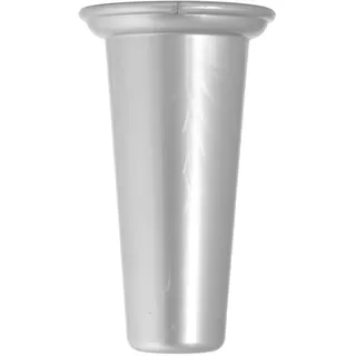 HOME 3583726 Friedhofsvase aus Kunststoff, Silber, 18,5 cm