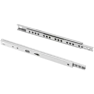 MS Beschläge Teilauszug Schubladenauszug Teleskopauszug 17mm Auszugsschiene 1 Paar Schubkastenschienen für Nutmontage 182mm