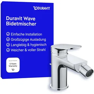 Duravit Wave Einhebel-Bidetmischer Chrom WA2400001010