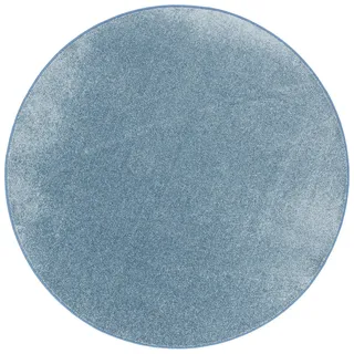 Snapstyle Luna Hochflorteppich 133 x 133 cm Blau