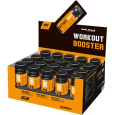 Body Attack PRE Workout Booster Shot - Grapefruit - 20 x 60 ml - Pre-Workout Booster Attack Shot mit Koffein, Taurin, Beta-Alanin, L-Tyrosin & L-Citrullin - Energy Drink to go für Intensive Workouts