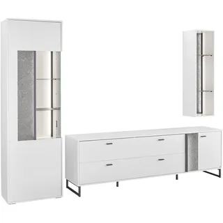 set one by Musterring TV-Wand »Deltona« 3 Stk. tlg., weiß
