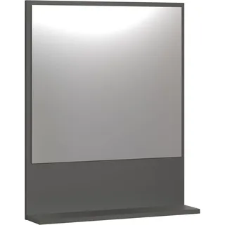 trendteam Bad Spiegel Pure Bliss Anthrazit Melamin B/H/T ca. 60/74/14 cm - purebliss - - Holzwerkstoff - 60x74x14 cm - Badezimmerspiegel, Badspiegel