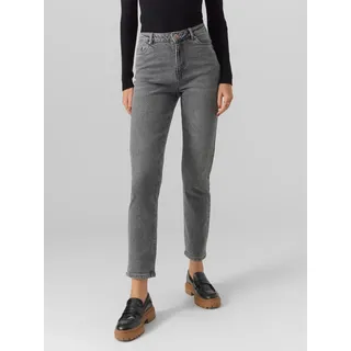 Vero Moda VMLINDA HR MOM JEANS GU214 GA NOOS Hose, Medium Grey denim), 28/30