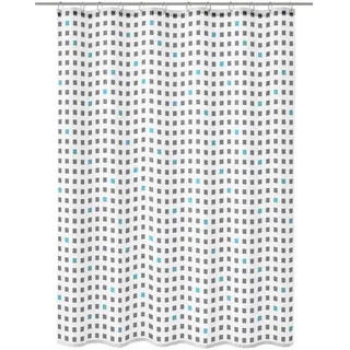 KLEINE WOLKE Duschvorhang Casket 180 x 200 cm grau