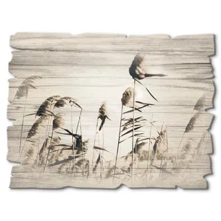 Artland Holzbild »Gräser« Gräser 1 Stk. tlg., beige