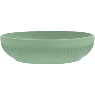 MSV - Gino Basil Seifenhalter - Magnetisch - Ø12 x 9,4 x 2,5 cm - Grün - Originelles Design für das Badezimmer - Wandmontage mit Saugnapf - Geeignet für Dusche und Reisen