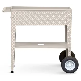 Herstera Garden Metall Hochbeet Barcelona Taupe 85x50x80 cm - Grau
