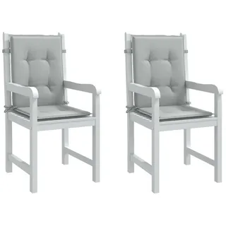 vidaXL Niedriglehner Auflage 100 x 50 x 4 cm melange hellgrau 2 St.