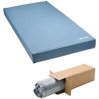 Vevor Pflegematratze, 158 kg Tragkraft, medizinische Schaumstoffmatratze, wasserdicht, für die Behandlung von Dekubitus in Pflegeheimen & der häuslichen Pflege, 2030x914x153 mm