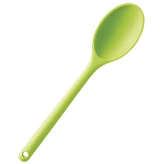 Mastrad - Silikon Kochlöffel – Küchenlöffel aus Premium Silikon – Hitzebeständig bis 250°C – Antihaft geeignet – Einteiliges Design – Spülmaschinenfest - Grün