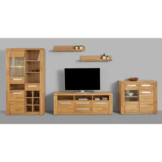OTTO home Home affaire Wohnwand »Kolding« Set, 5 Stk. tlg., braun