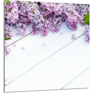 GLASPLATTE FÜR KÜCHE 60x65 Lila