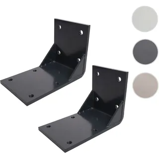 2er-Set Deckenadapter für Kassetten-Markise T122 T123, Deckenmontage Halterung Adapter ~ anthrazit