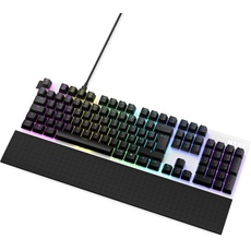 NZXT Function Mechanische PC Gaming Tastatur - beleuchtet - lineare RGB Schalter - MX kompatible Schalter - Hot Swap - robustes Aluminium Cover - Mechanical Gaming Keyboard | FR (AZERTY) Weiß