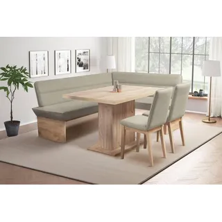 OTTO home Home »Beluna + Cross Essecke Sitzgruppe Eckbank Küchenbank BESTSELLER« Set, Eckbank, 2 Stühle und Tisch, 4 Stk. tlg. Sitzgruppe Esszimmer Stühle Tisch und Bank bequem gepolstert,