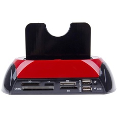 TEMPO DI SALDI Dockingstation 2 Festplatte 2.5 3.5 SATA IDE E-Sata USB 2.0 3.0 HDD Player