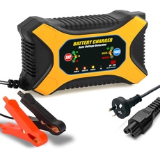 batterieladegerät 12V 12A Auto batterien ladegerät mit Temperaturkompensation für Auto Motorrad, AGM, Gel, SLA usw