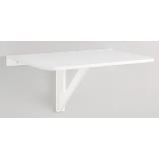 Home Affaire Klapptisch »Trend« aus weiß lackiertem MDF Holz, platzsparend, Tischplattenstärke 1,8 cm weiß