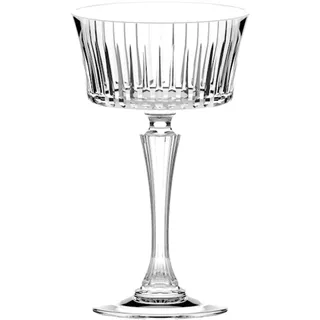 RCR Set mit 6 Gläsern TIMELESS, elegantes Tischservice, 100% Made in Italy, Fassungsvermögen 260 ml