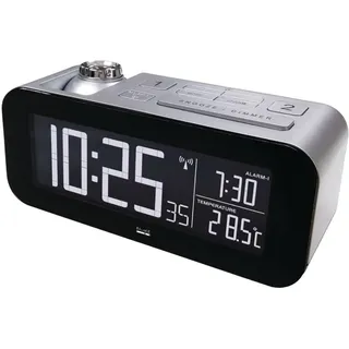 Balance 862458 Digital Alarm Clock Schwarz, Silber Wecker, 25