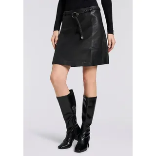 Mauritius Lederrock Damen Schwarz S