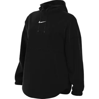 Nike One Therma-Fit Oversize-Hoodie Aus Fleece (Damen), Black/White, FV8076-010, S