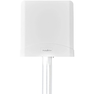 Nedis 5G / 4G / 3G Antenne – Stabiler Signalempfang mit 2,5 langem LMR200-Kabel und nur einer Antenne – 698-5000 MHz – Outdoor geeignet – Weiß