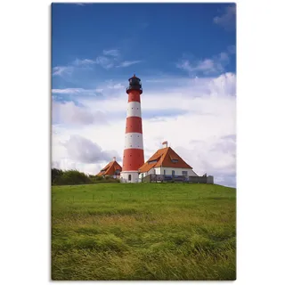 Artland Wandbild »Westerhever Leuchtturm«, Gebäude, (1 St.), als Alubild, Outdoorbild, Leinwandbild, Poster in verschied. Größen Artland bunt