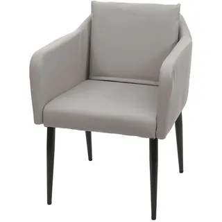 Mendler Esszimmerstuhl HWC-H93 Kunstleder taupe-grau
