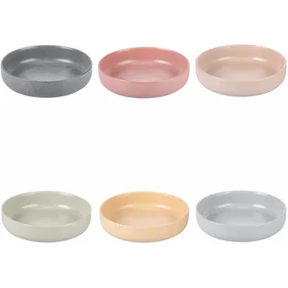 Villa d'Este Home Tivoli 6er Set Suppenteller matt Steingutoptik Berlin