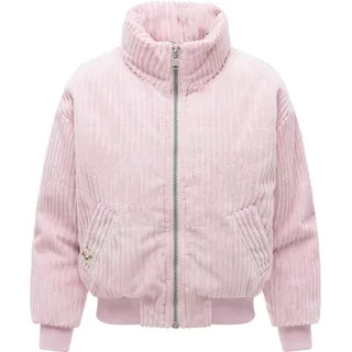 Cordjacke RAGWEAR "Cordjacke Tillie Cordy Y", Damen, Gr. L, rosa (marshmallow), Obermaterial: 90% Polyester PES. 10% Nylon NY.  Obermaterial: Futter: 100% Polyester PES. 100% Polyester PES., gerade hüftlang, Ärmel ohne Ärmelschlitz Rippstrickbündchen, Jacken Cordjacke, Warme Damen Kordjacke mit Stehkragen