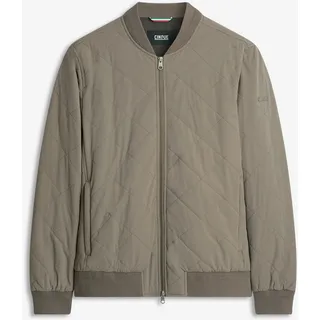 Blouson CINQUE "CIRAPID_S", Herren, Gr. XL, beige (braun), Web, Obermaterial: 83% Nylon, 17% Elasthan, unifarben, regular fit normal, Rundhals, Bündchen, Jacken Blouson, Regular Fit, 2-Wege-Zipper, Rippstrickkrage und Bündchen