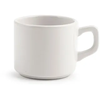 H&H set 24 tazze te Stoccolma bianco cc 190