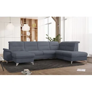 sit&more Wohnlandschaft »Astoria U-Form« wahlweise mit motorischer Relaxfunktion, grau