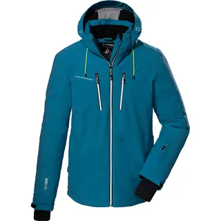 KILLTEC Herren Skijacke/Funktionsjacke mit abzippbarer Kapuze und Schneefang KSW 44 MN SKI JCKT, mittelblau, XL,