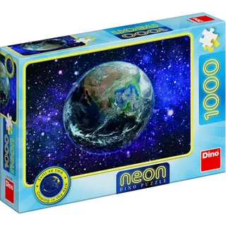 Dino Neon-Puzzle 1000 Teile Planet Erde