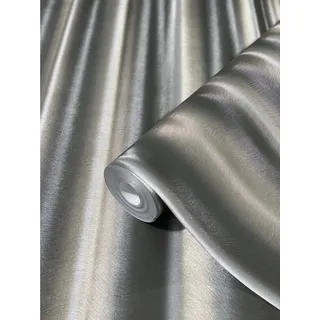 Glööckler Vliestapete Imperial Welle Anthrazitmetallic