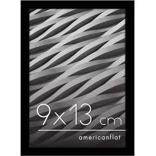 Americanflat Bilderrahmen modern schwarz 9x13 cm 2er Set