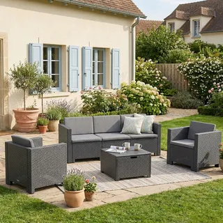 Dmora Cerere Loungeset anthrazit/schwarz