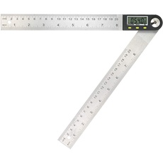 Digitales Winkellineal, 0-360 °, digitaler Neigungsmesser, Winkelmesser mit LCD-Anzeige für Länge und Winkel (200 mm)